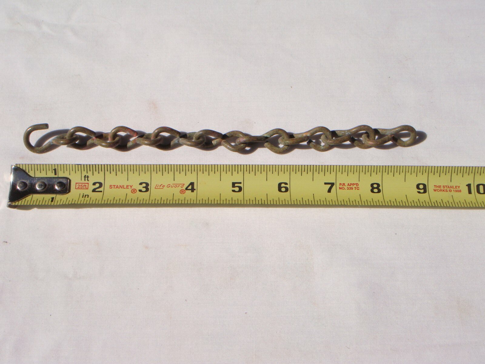 Soleri 9" Patina Replacement Hanging Chain for Mid-Size Bronze Wind Bell / Chime