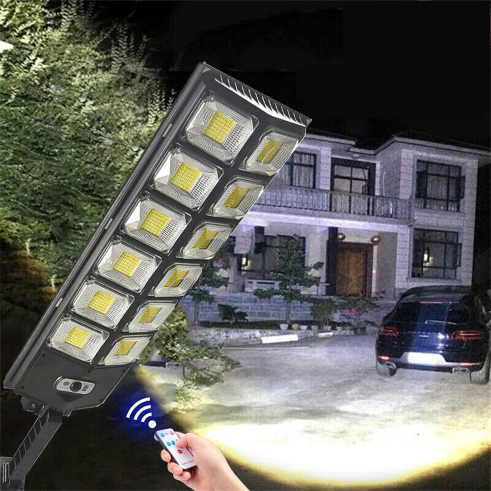 Commercial 1000000LM LED Outdoor Dusk to Dawn Solar Street Light Road Area Lamp
