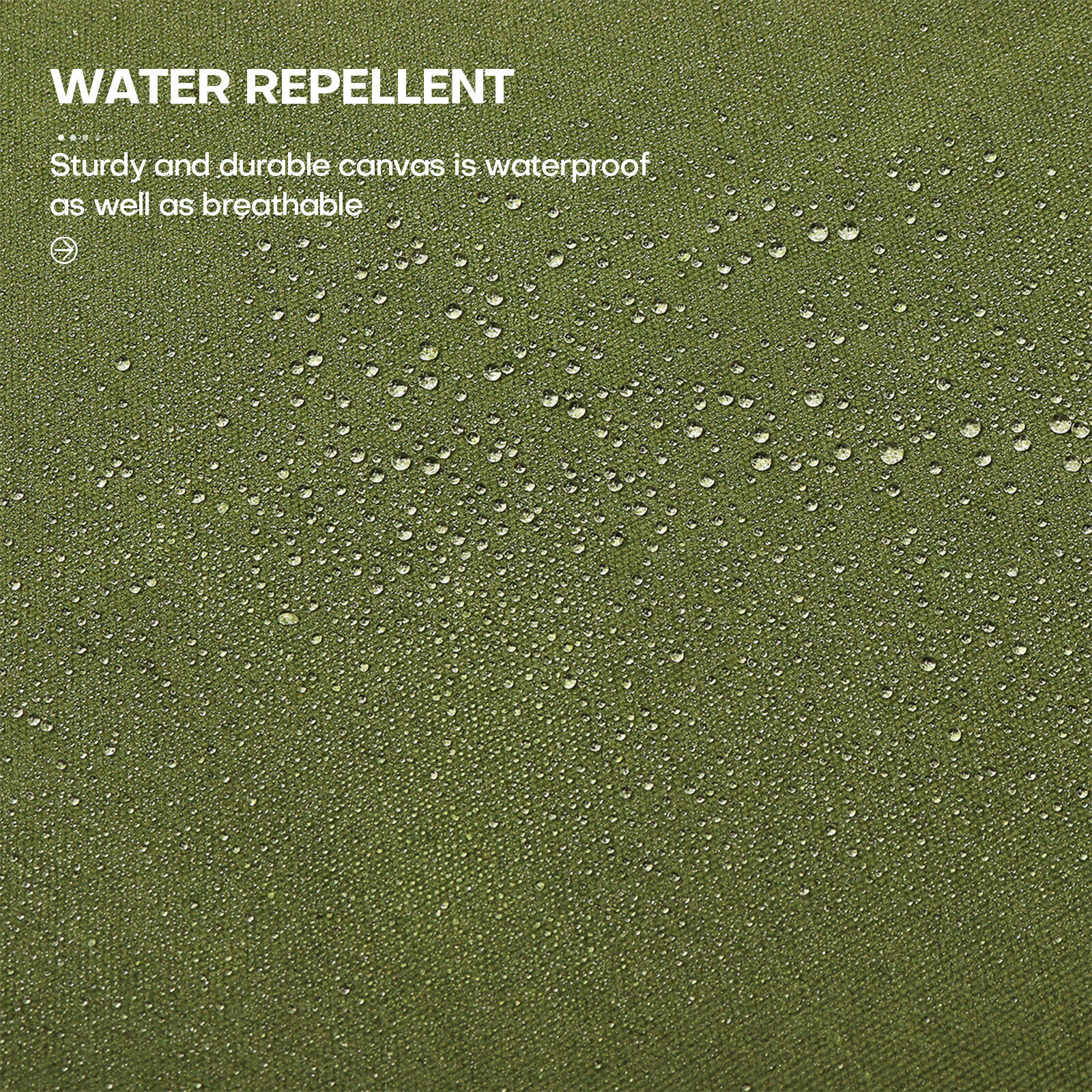 16oz Heavy Duty Canvas Tarp Thick Camping Garden Tarpaulin Cotton Shade Tent