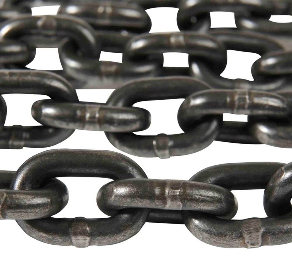 4 Pack G80 High Grade Transportation Chain w/ Grab Hooks - 3/8" x 16', 7100 l...