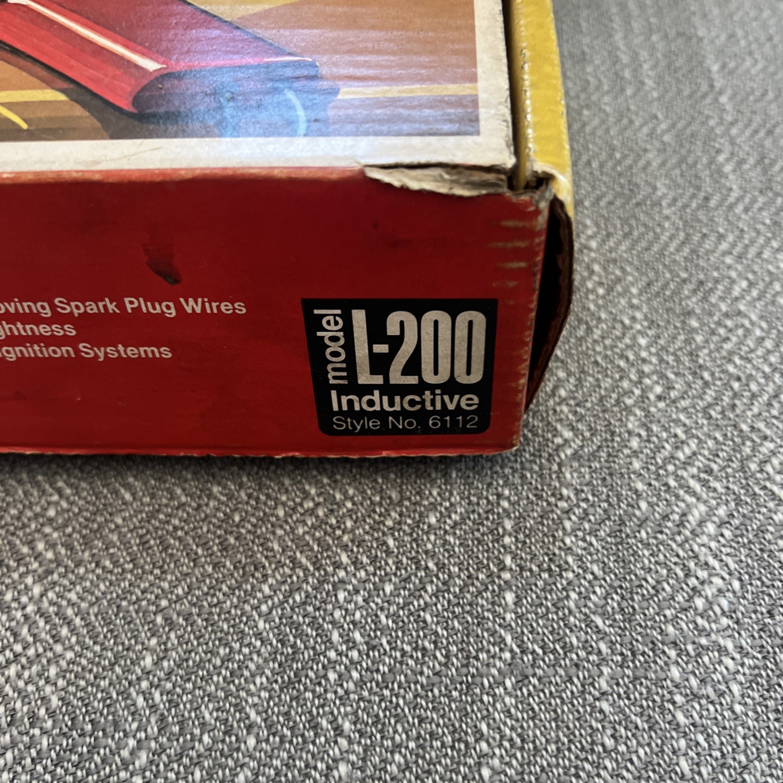 Vintage Actron L-200 Clamp-On Timing Light D.C. Style 6112