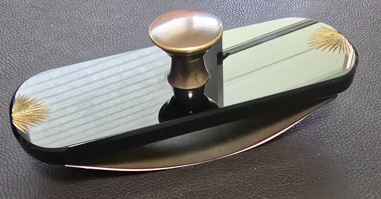 Antique Art Deco Desk Set, Calligraphy Set, Gold Sunburst Details, Stunning!