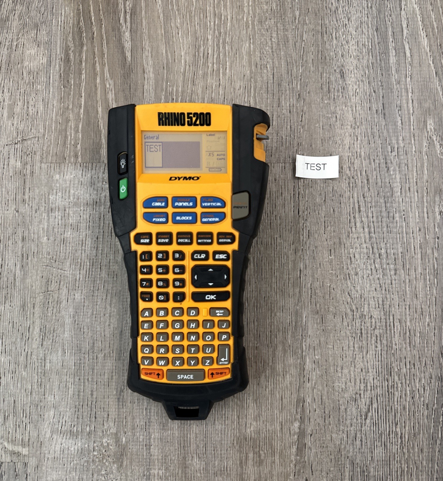 DYMO Rhino 5200 Industrial Label Maker - Black/Yellow