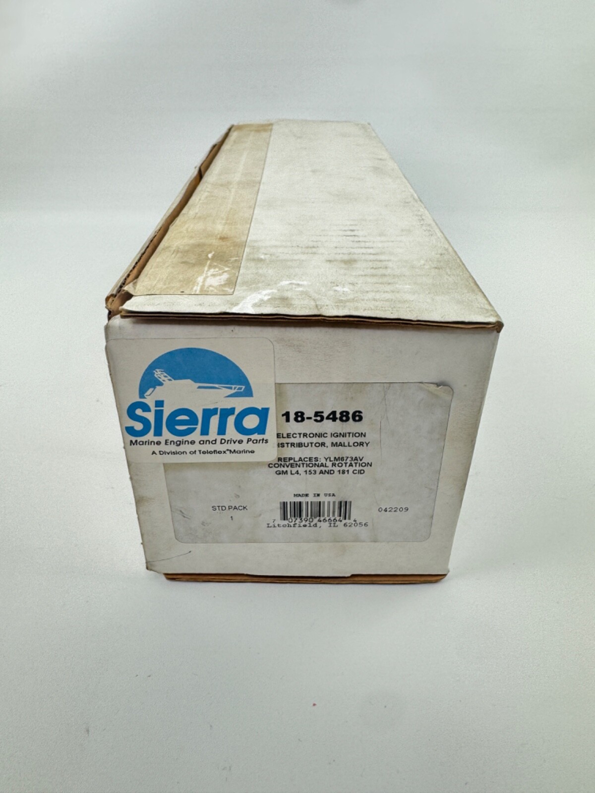 Sierra 18-5486 Marine Electronic Ignition Distributor, Mallory YLM673AV