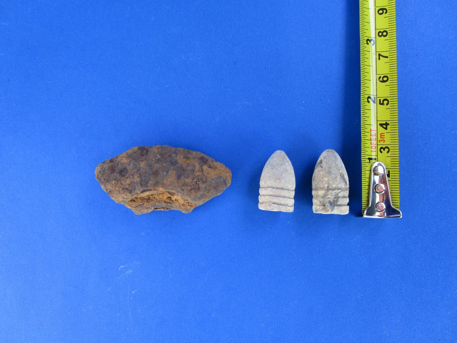 Civil War Relic Artillery Shell Fragment & Dropped Minies, dug, Chattanooga, TN