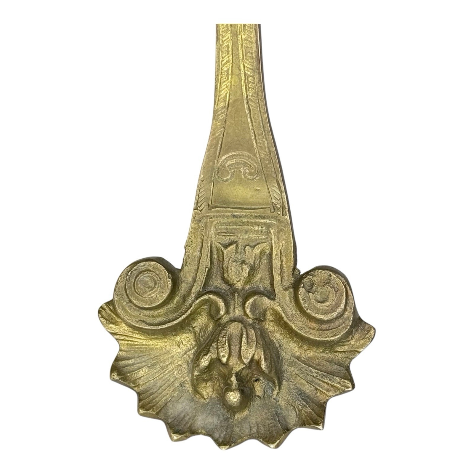 Vintage Large Victorian Style Ornate Brass Tabletop Display Easel