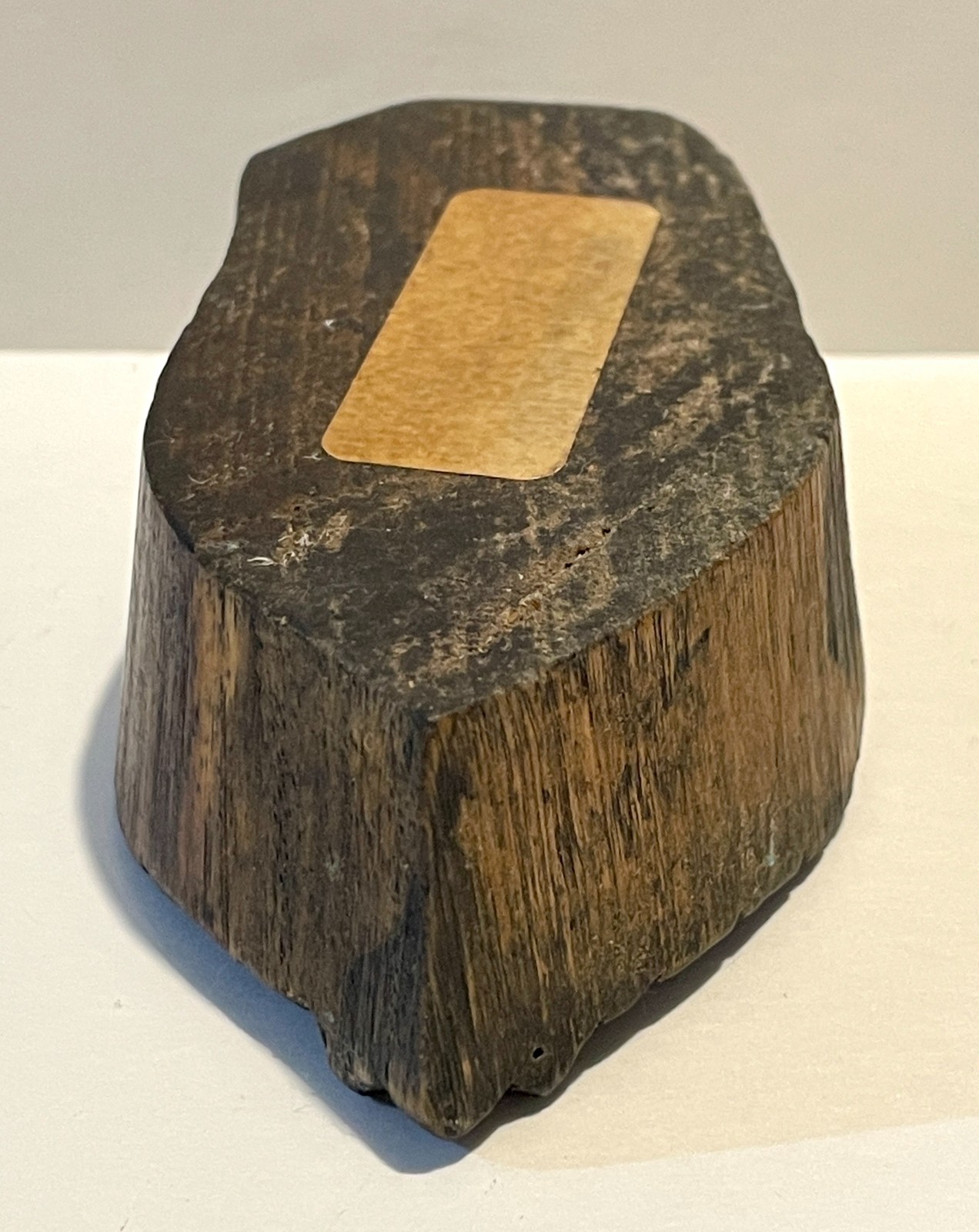 Vintage Heart Textile Printing Block Cross Star Hand Carved Wood 4.5" Long Stamp