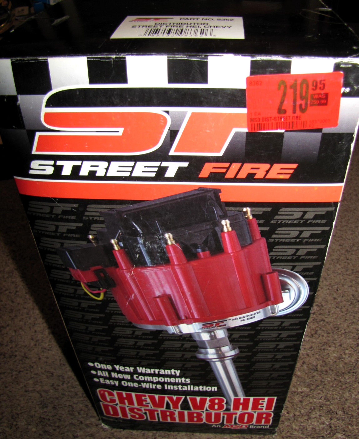 MSD HEI Distributor PN 8362 Street Fire for SBC BBC Chevy Chevrolet GM V8