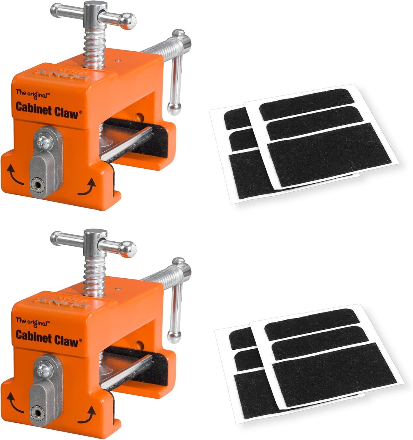 PONY 2-Pack Cabinet Clamps, 8510 Cabinet Claw 440 lbs Load Limited Face Frame