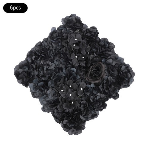 6Pcs Artificial Flower Wall Panels Backdrop Bouquet Wedding Party Background