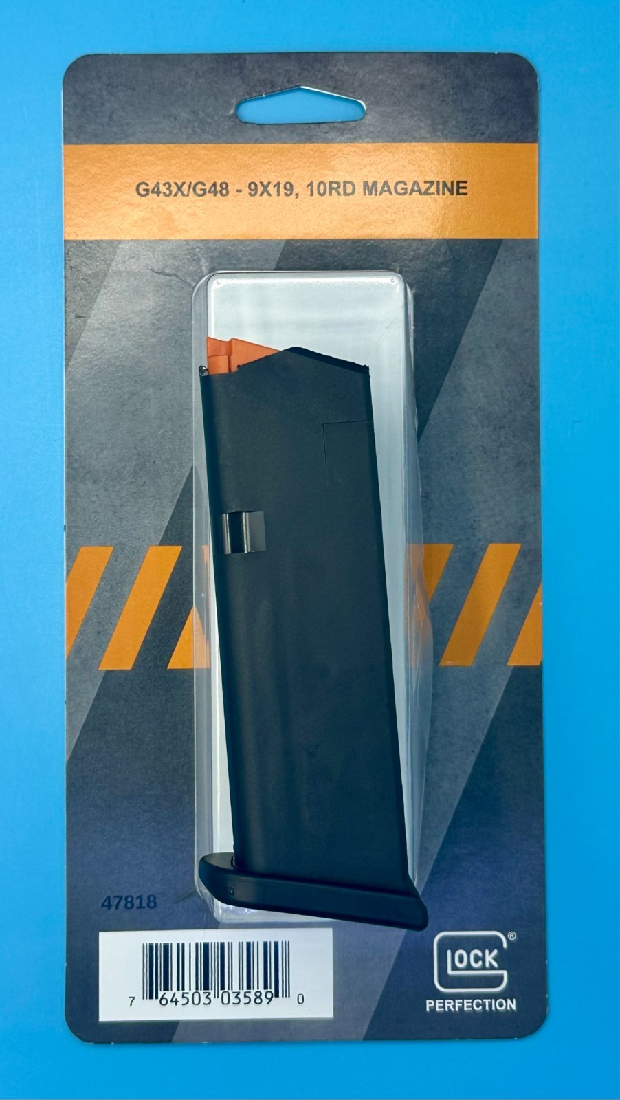 GLOCK 43X Magazine 10 Round RD 9mm Clip Mag G43X G48 47818 FITS 48 AND 43X ONLY