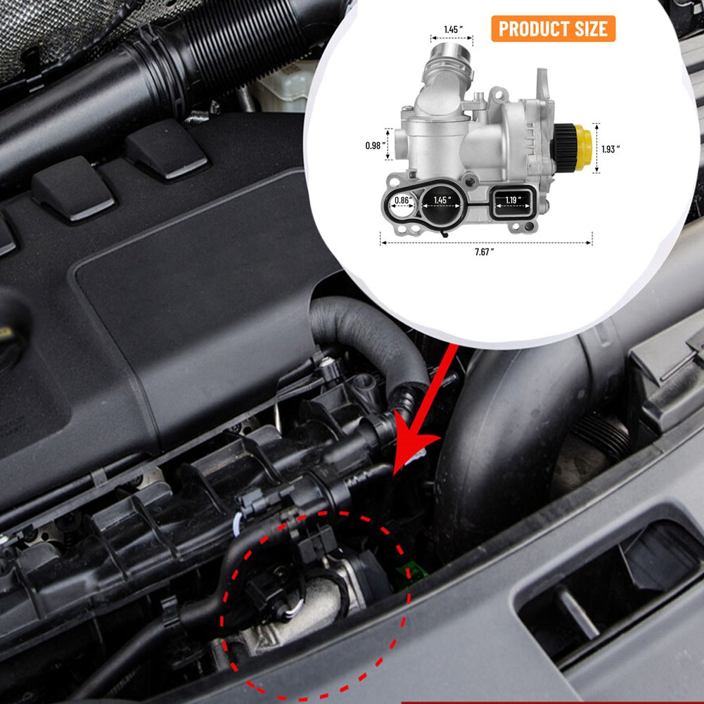 Water Pump Thermostat Assy For Audi A3 A4 A5 A6 Q3 Q5 TT 2.0TFSI 06H121026