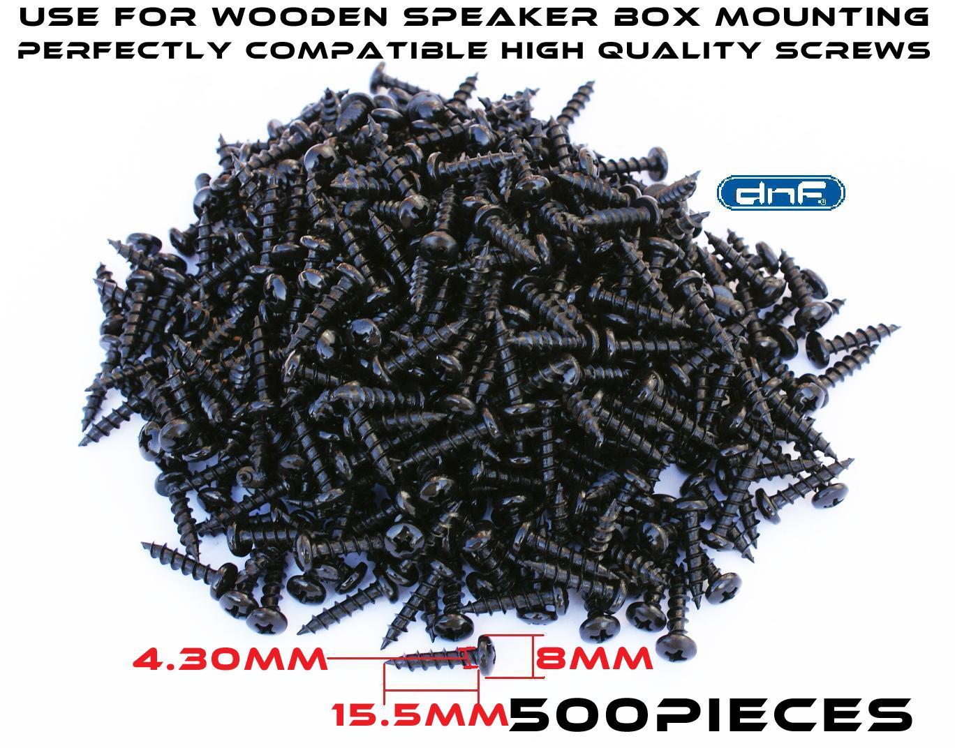 (500) PHILLIPS PAN HEAD COARSE SCREWS THREAD SUPER SHARP BLACK PHOSPHATE #8X3/4"
