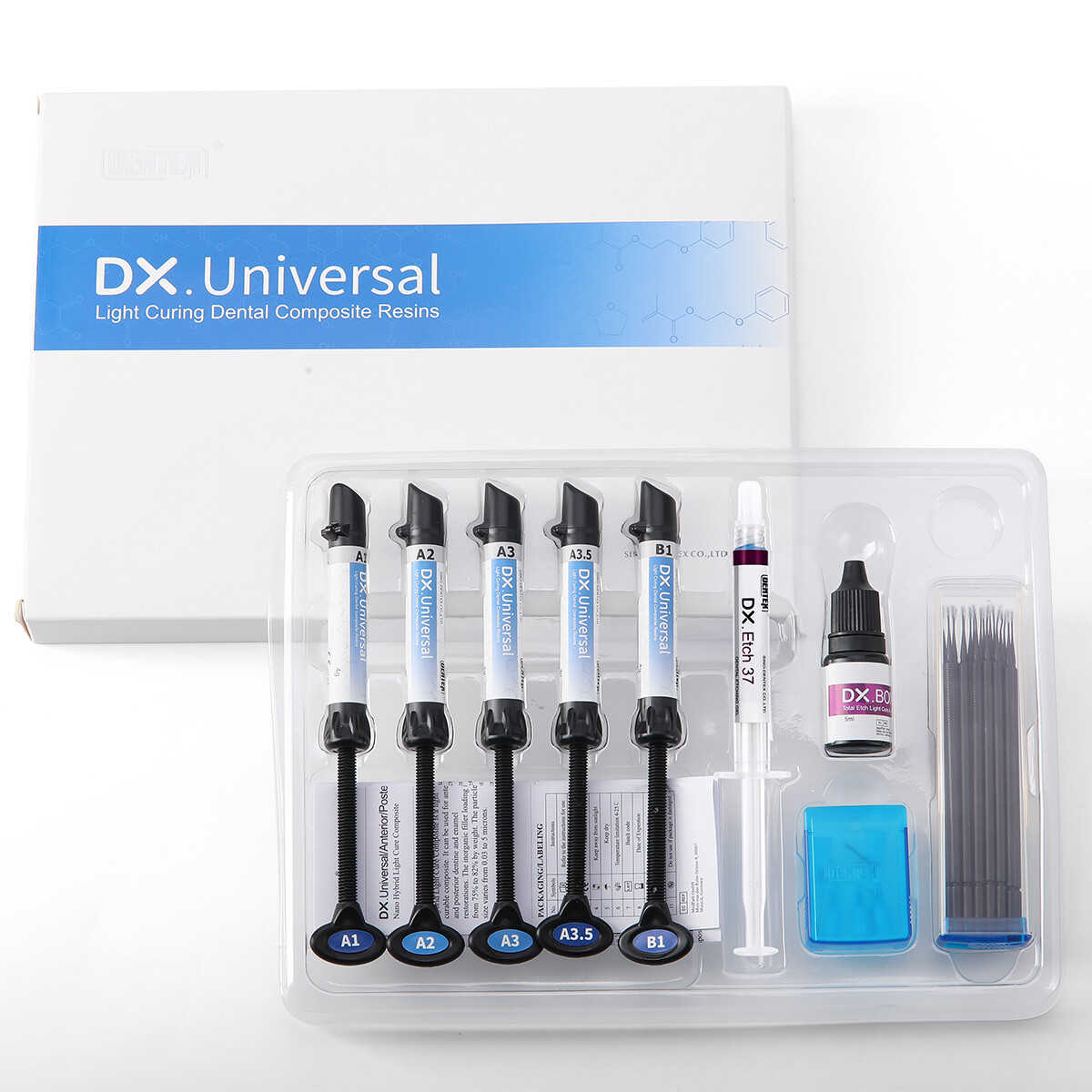 Dentex Dental Cure Light Composite Resin Adhesive Kit / LED Curing Light