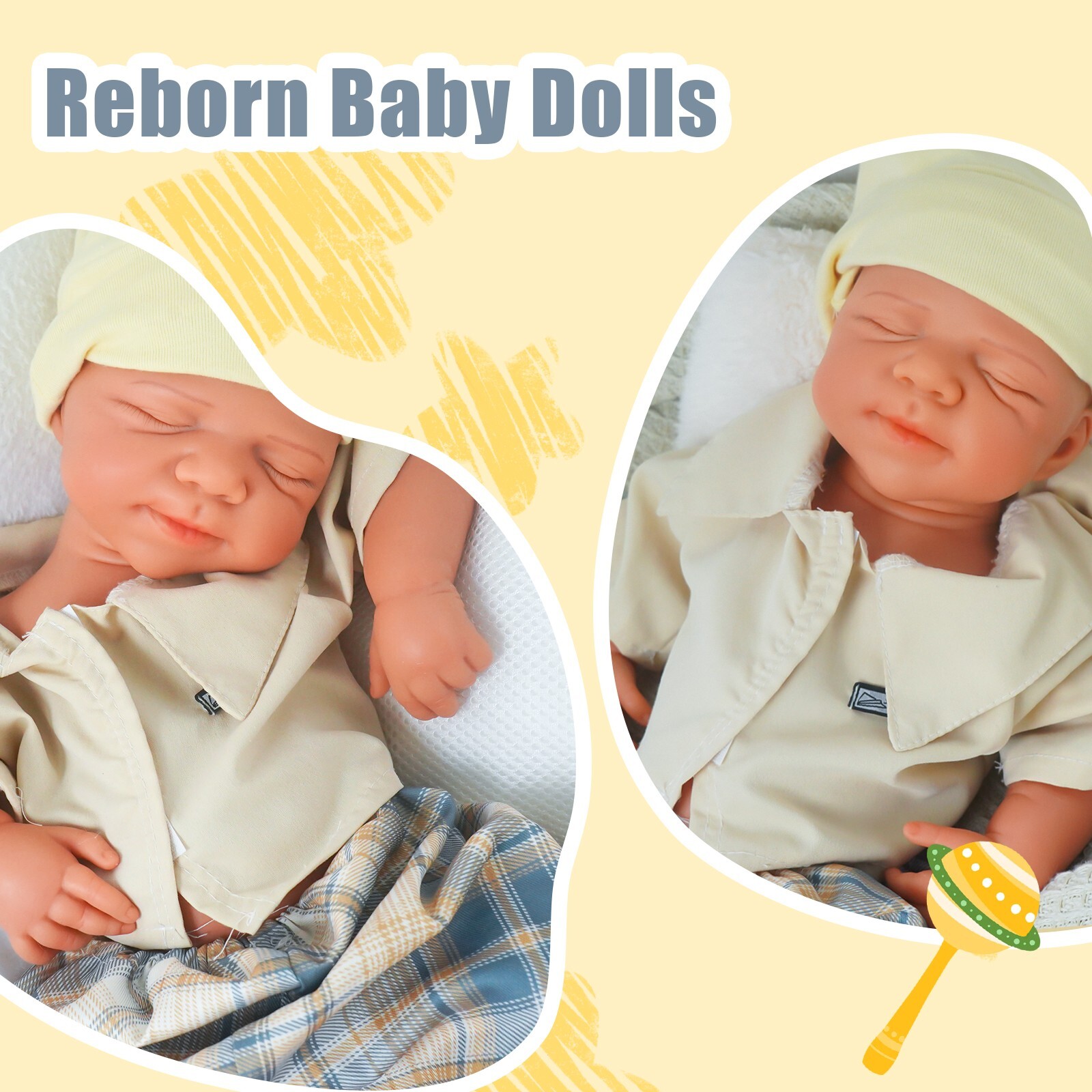 19.68'' solid silicone doll silicone reborn doll silicone boy doll toys gifts