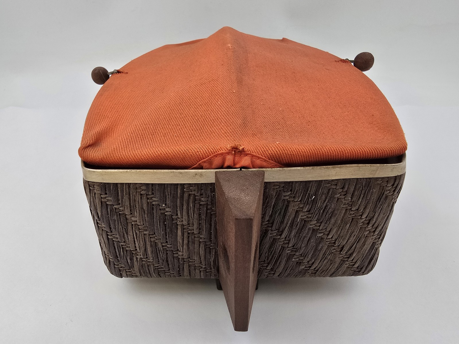 Vintage Salton Hotray WB-5 Bread Bun Warmer Orange Cover Original MCM