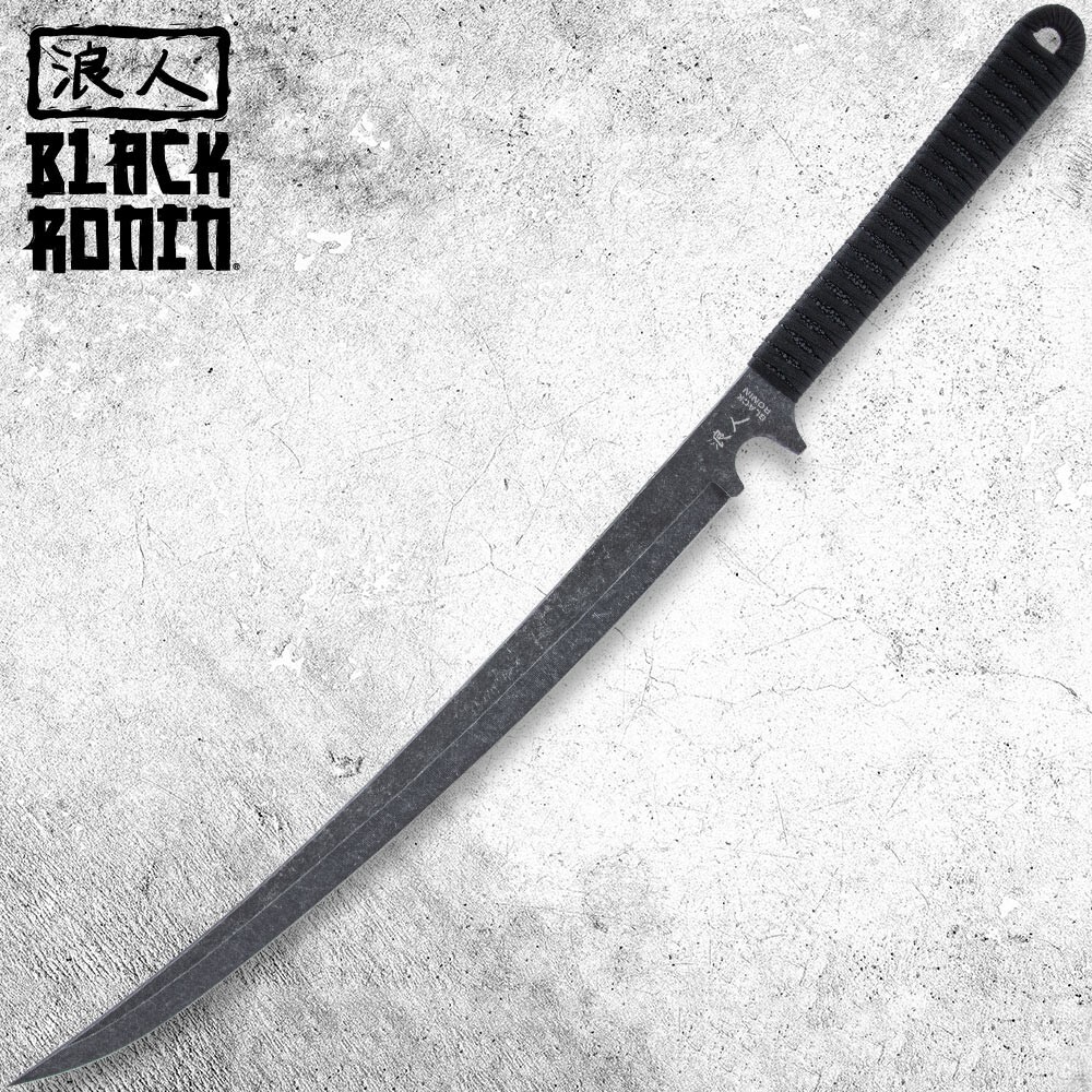 Black Ronin Black Combat Wakizashi Sword | Injection Molded Sheath | Length 27"