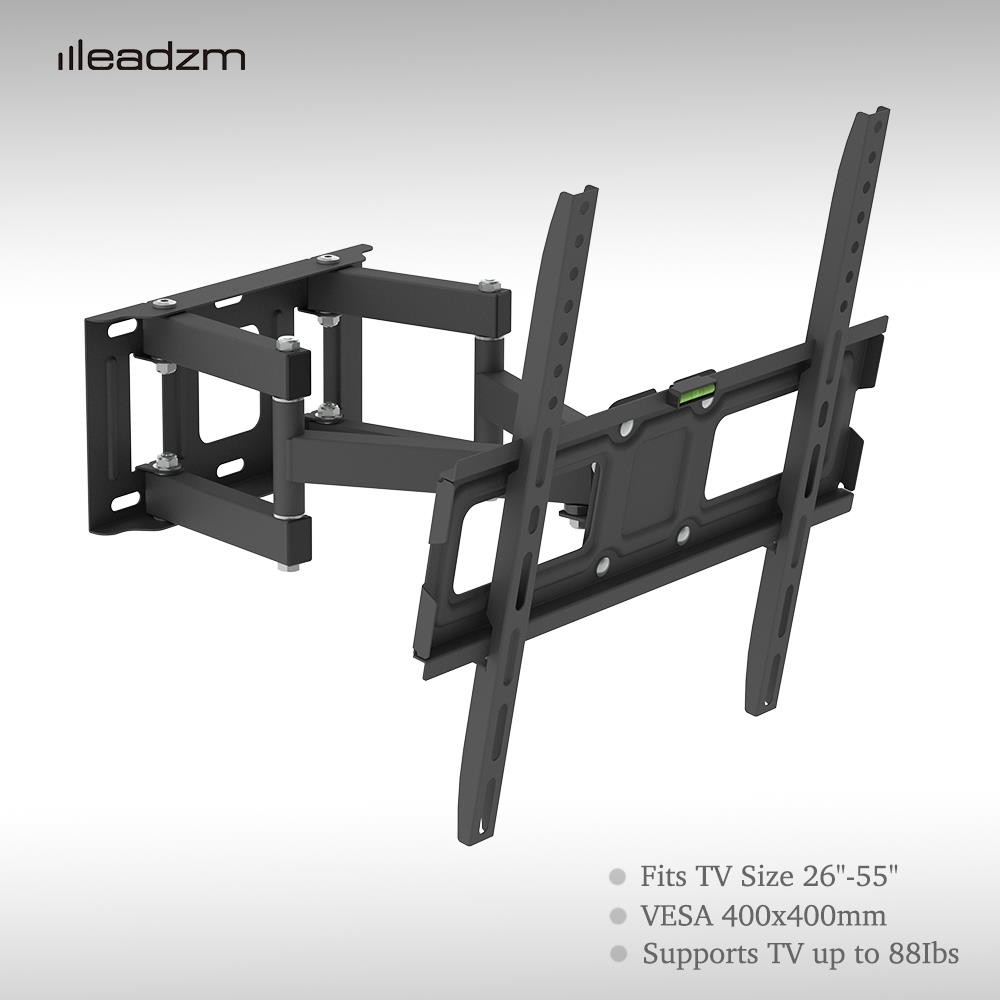 Leadzm Swivel Full Motion Screen Plasma TV Wall Mounted Bracket 26-55" Durable