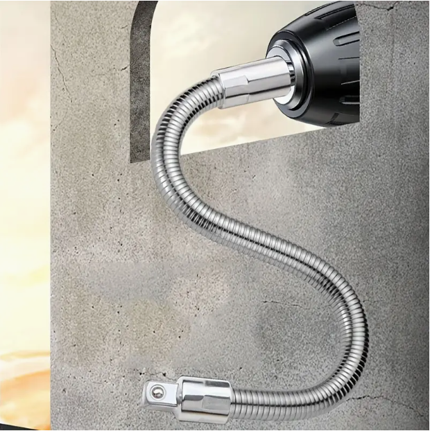 Universal Electric Wrench Socket, Flexible Shaft, Extension Rod, for Car Re