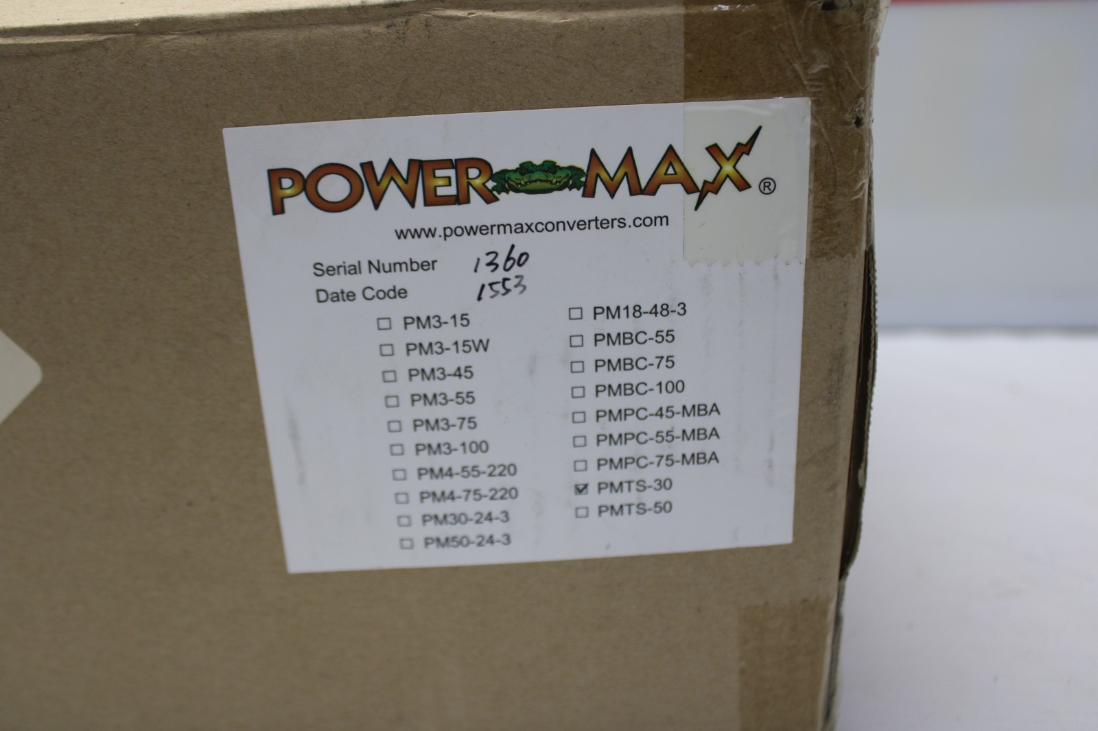 NEW Powermax PMTS-30 Automatic Transfer Switch 30 Amp RV Generator to Shoreline