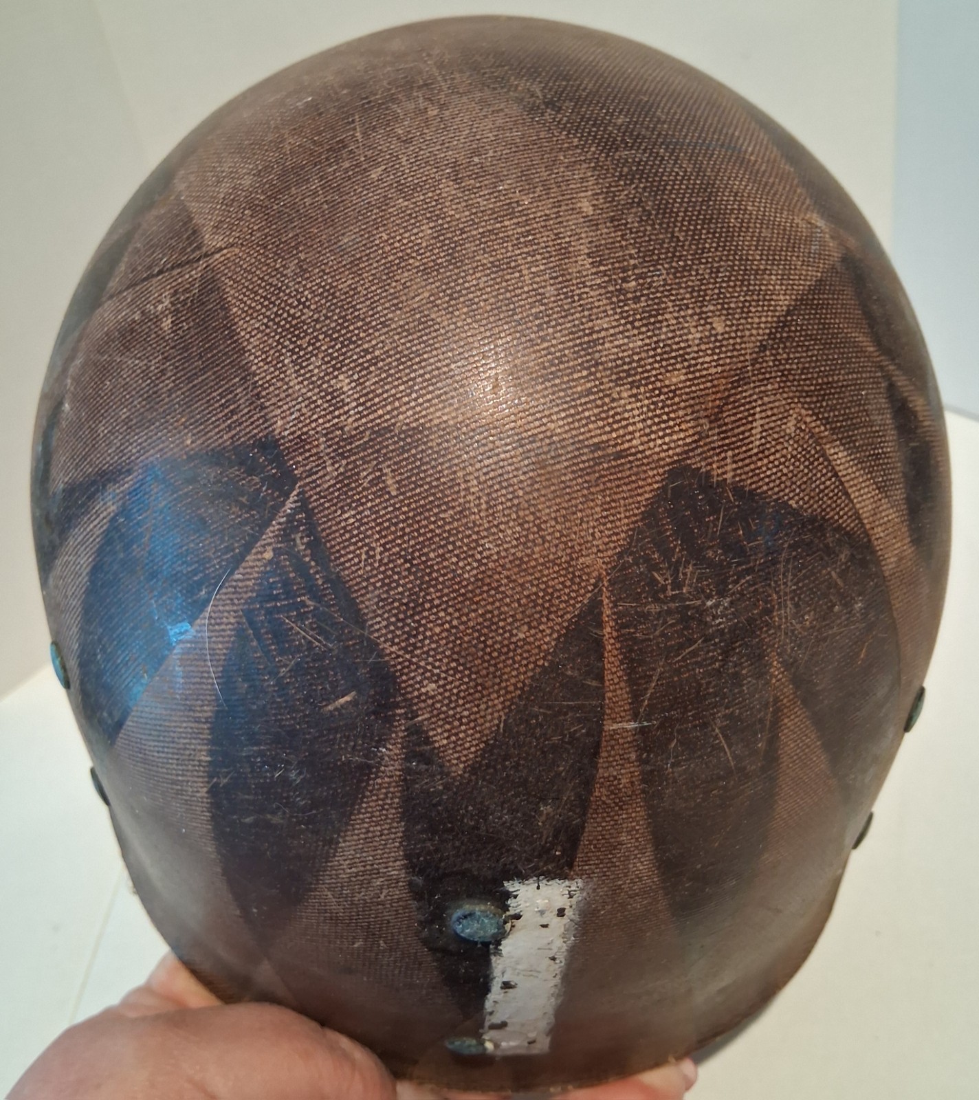 US Army M-1 Combat Helmet Liner Brown Military 1950s Korean War Era Vintage Old