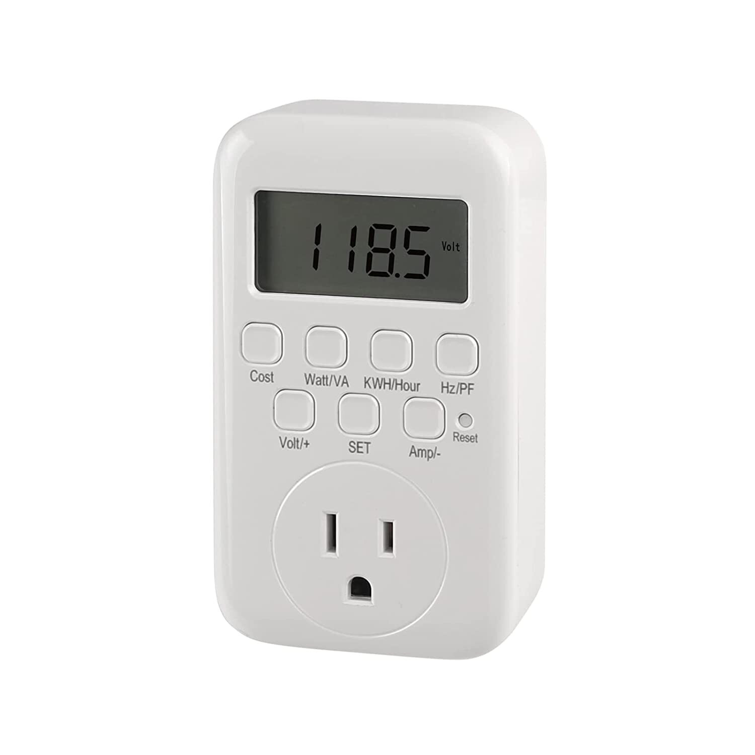 HBN Electricity Usage Monitor LCD Plug in Power Meter with 9 Display Modes
