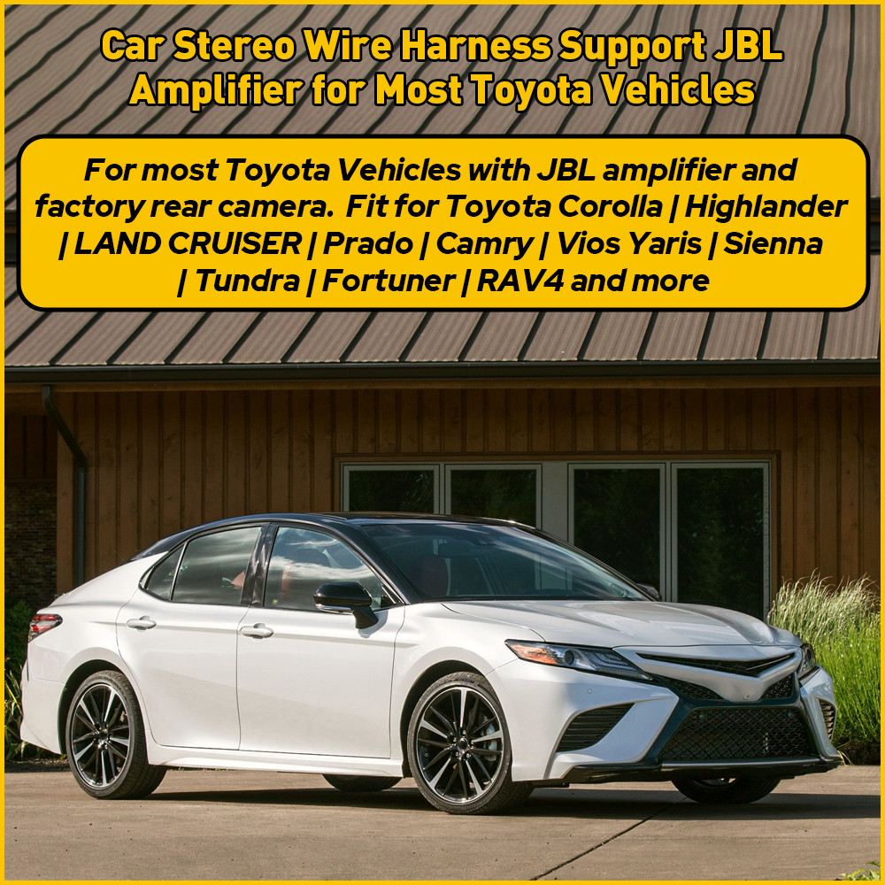 For Toyota Car Stereo Radio Power Harness Cable Wire Adapter Support JBL AMP US