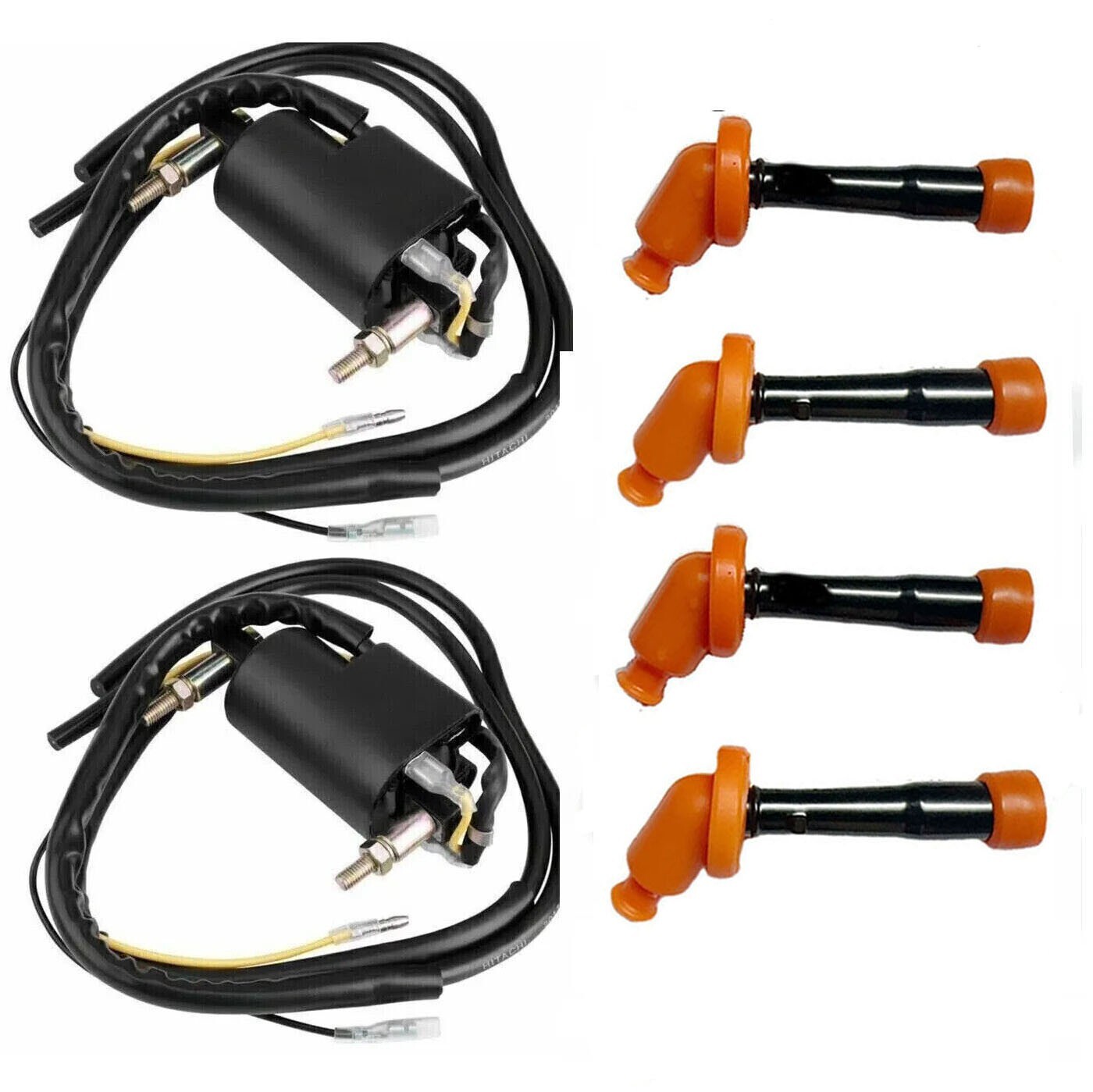 2 IGNITION COILS +Spark Plug FOR SUZUKI KATANA 600 750 GSX600 750F 1988-2006