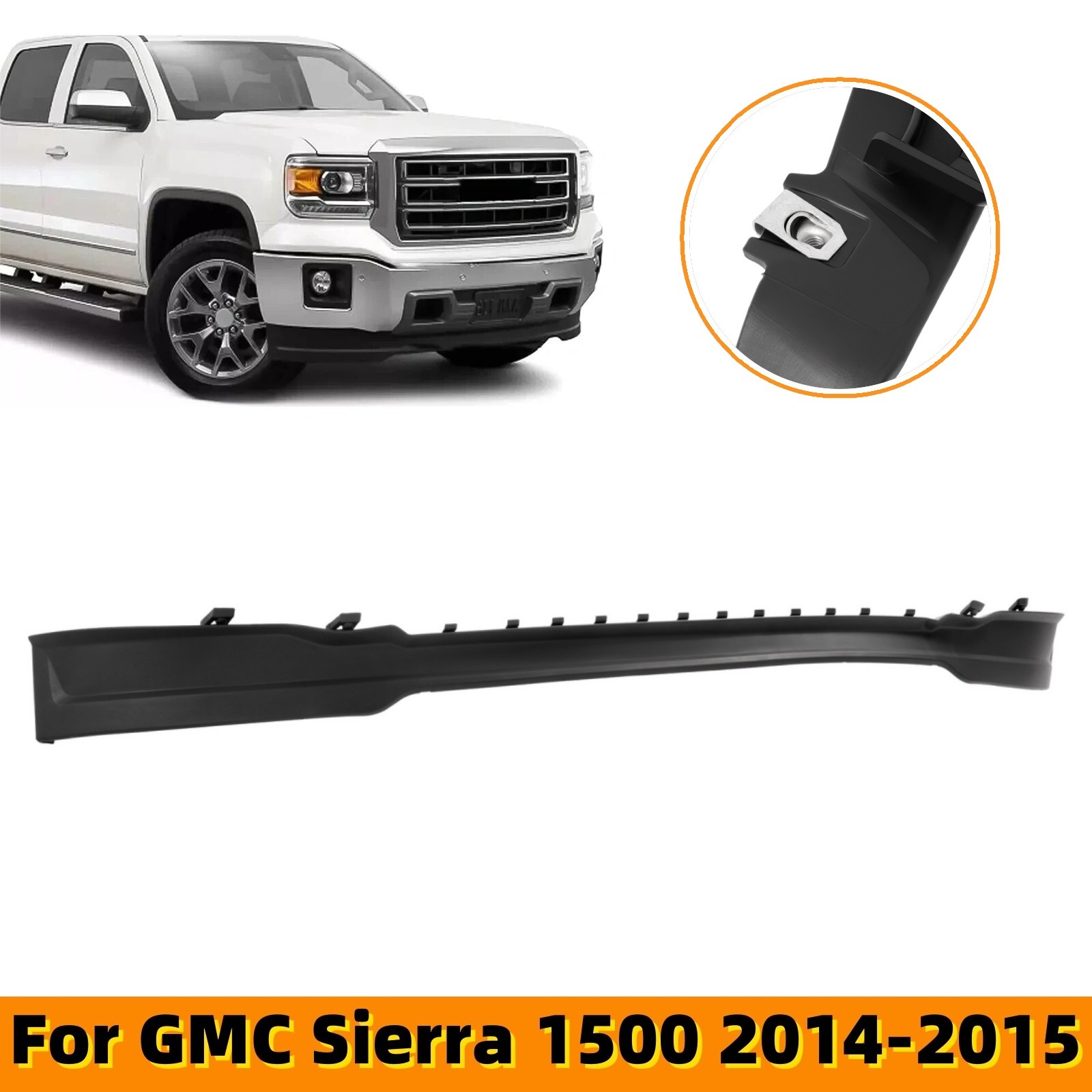New Front Bumper Deflector Valance Pickup Fit For GMC Sierra 1500 2014-2015