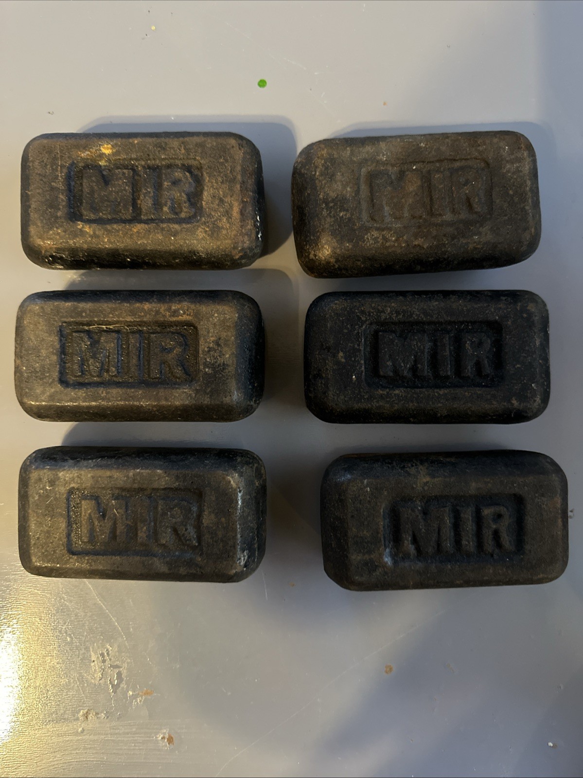 MIR Vest Weights Lot Of 6 3 Lbs Each