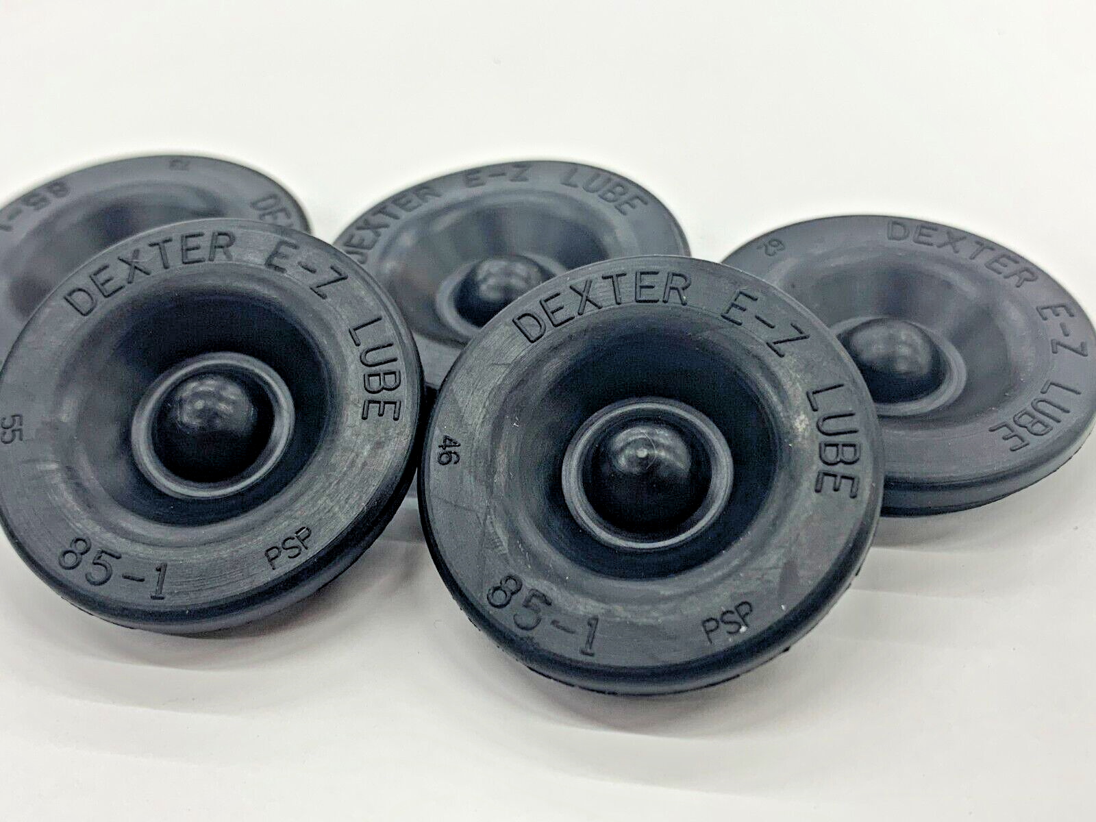 5 Pack GENUINE DEXTER EZ Lube Grease Cap Rubber Plug Rubber Insert Trailer Axle