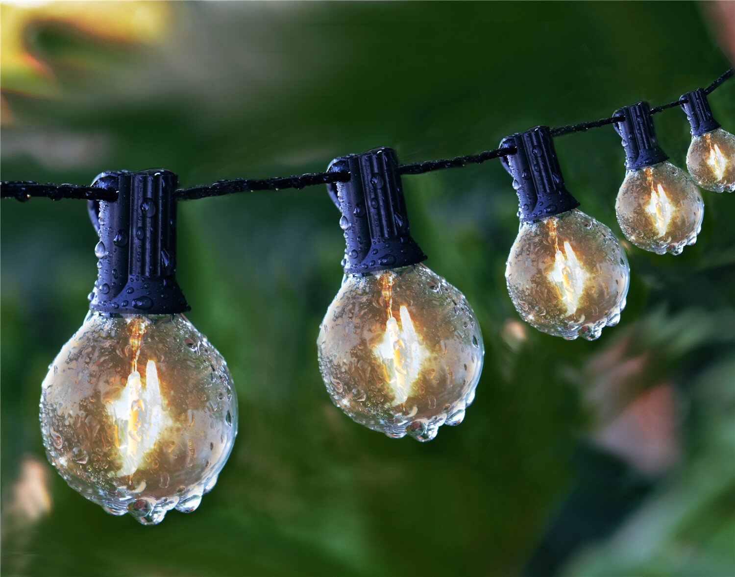 Outdoor String Lights 25 Feet 50feet 100 feet G40 Globe Patio Lights Waterproof