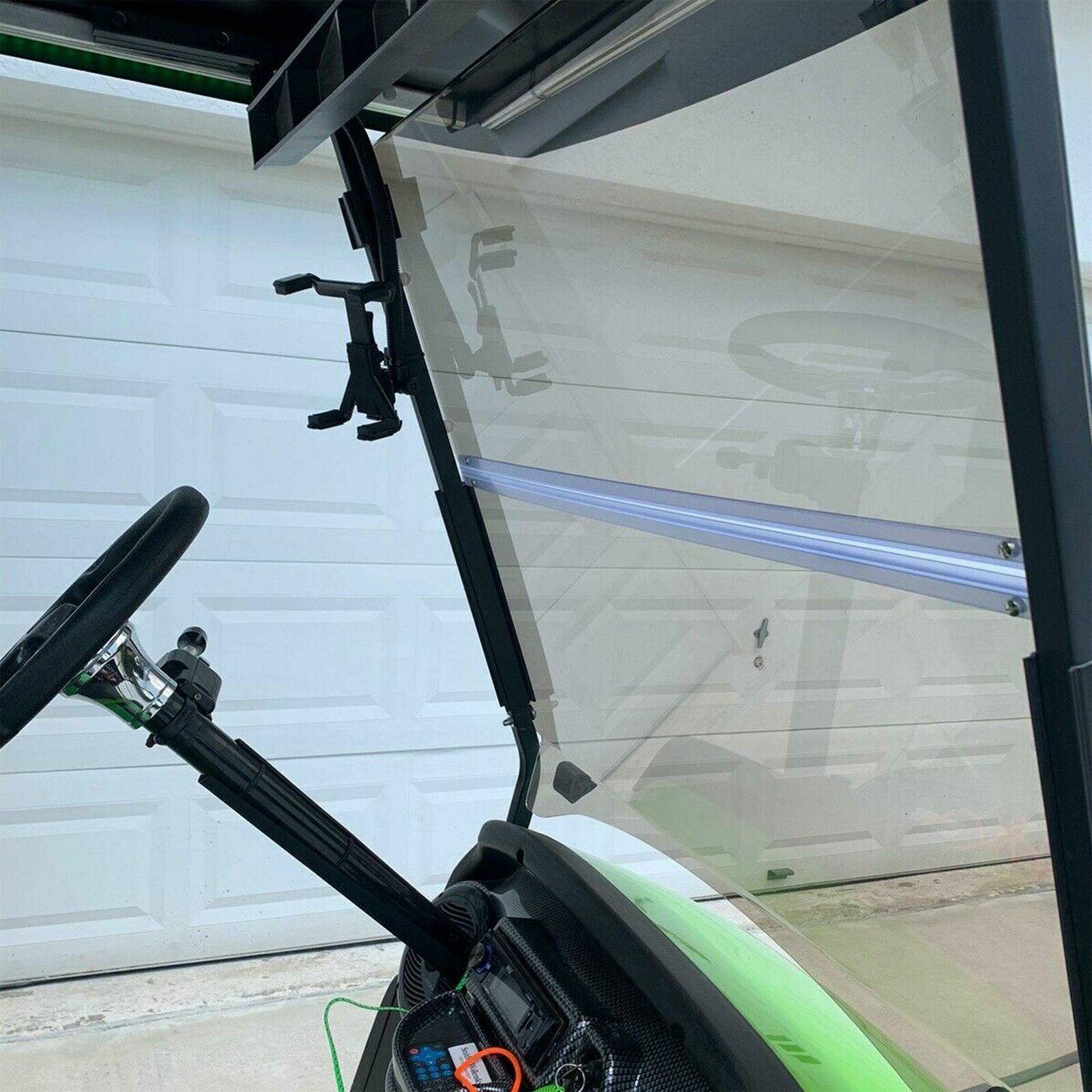 For Club Car Precedent 2004-Up Golf Cart Folding Tinted Windshield Windscreen