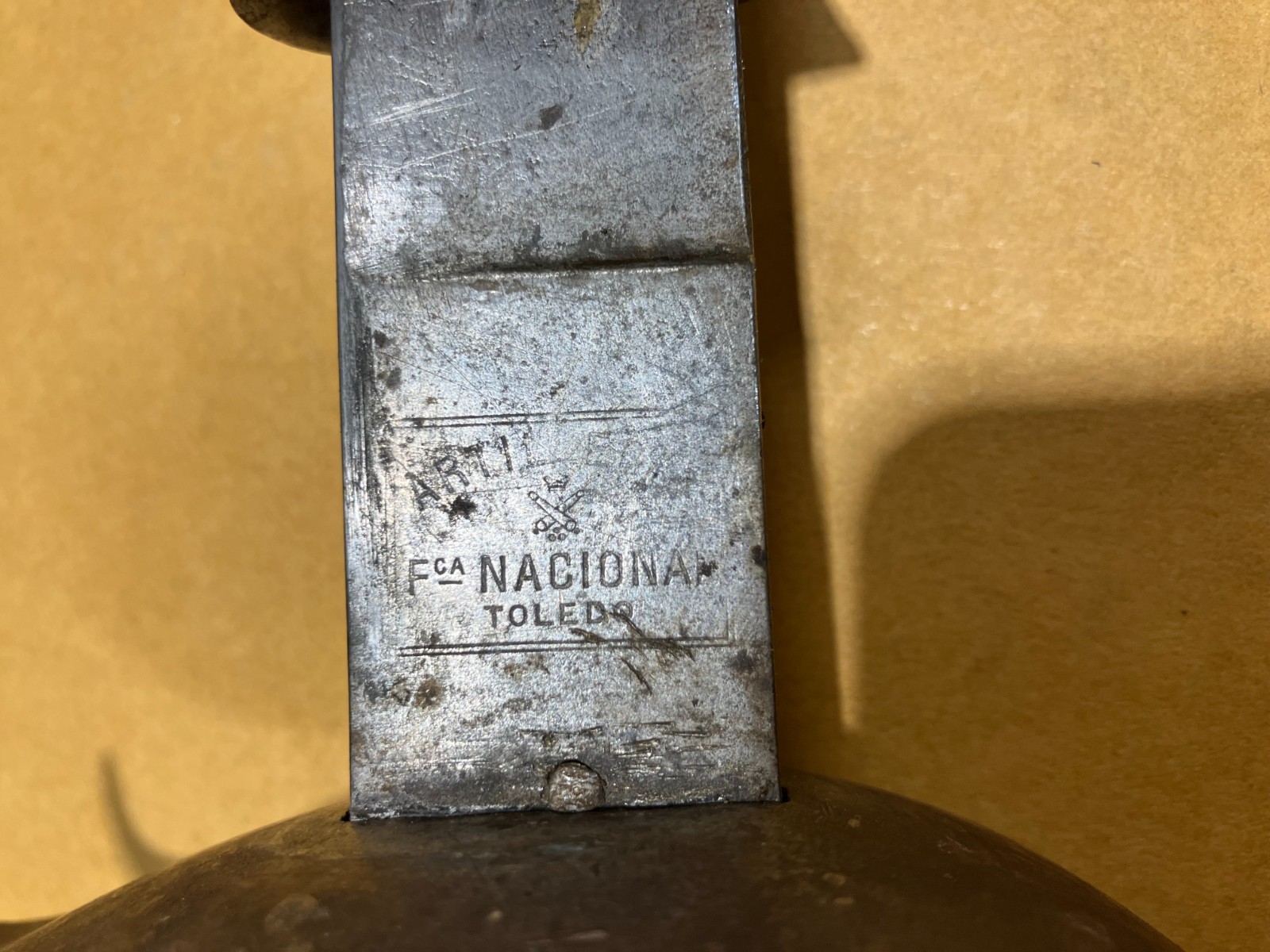 Antiques 19th Century Spanish Artillery Sword by Toledo Manufacturing 22636