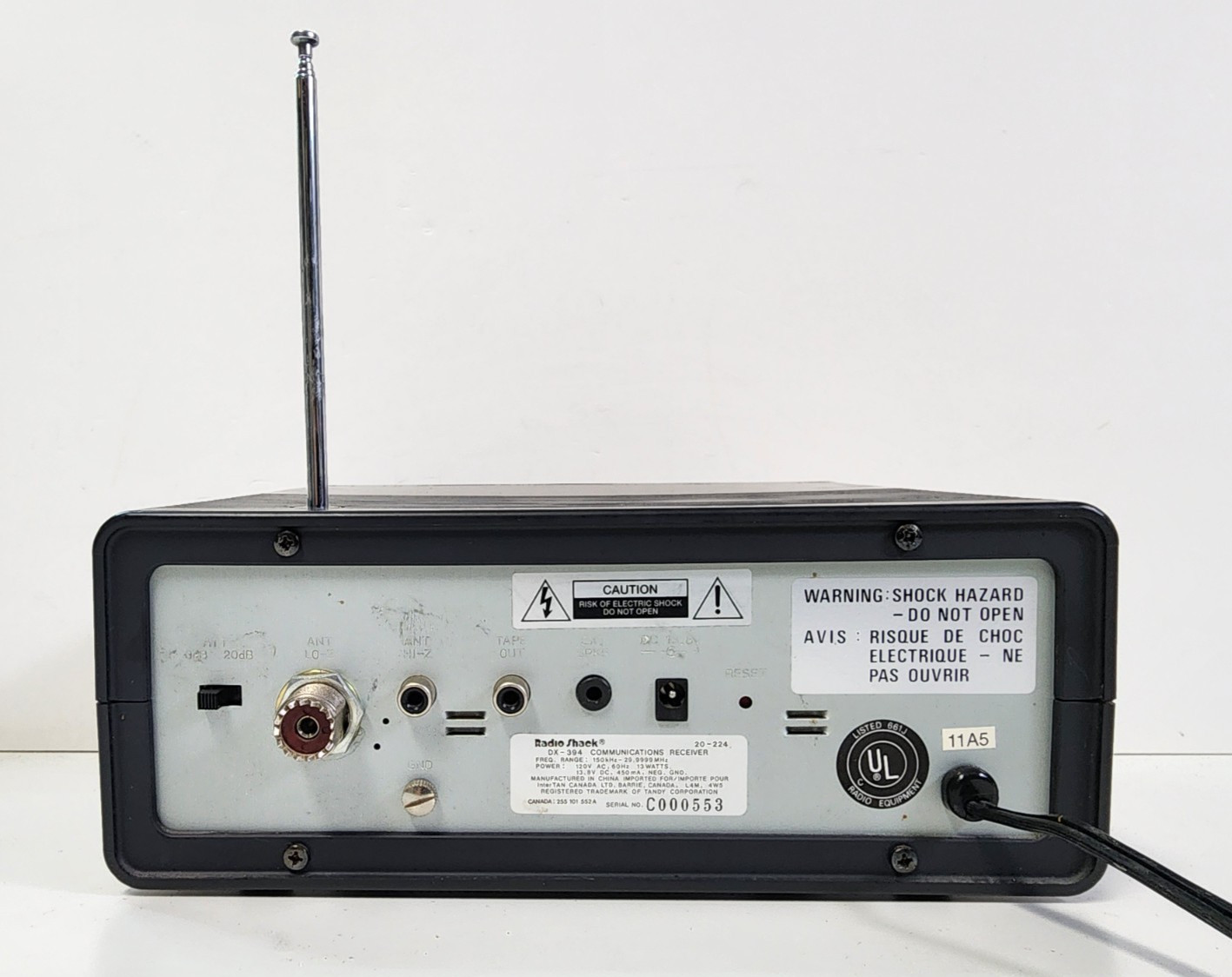 Radio Shack DX-394 Shortwave AM SSB Communications Receiver - TESTED
