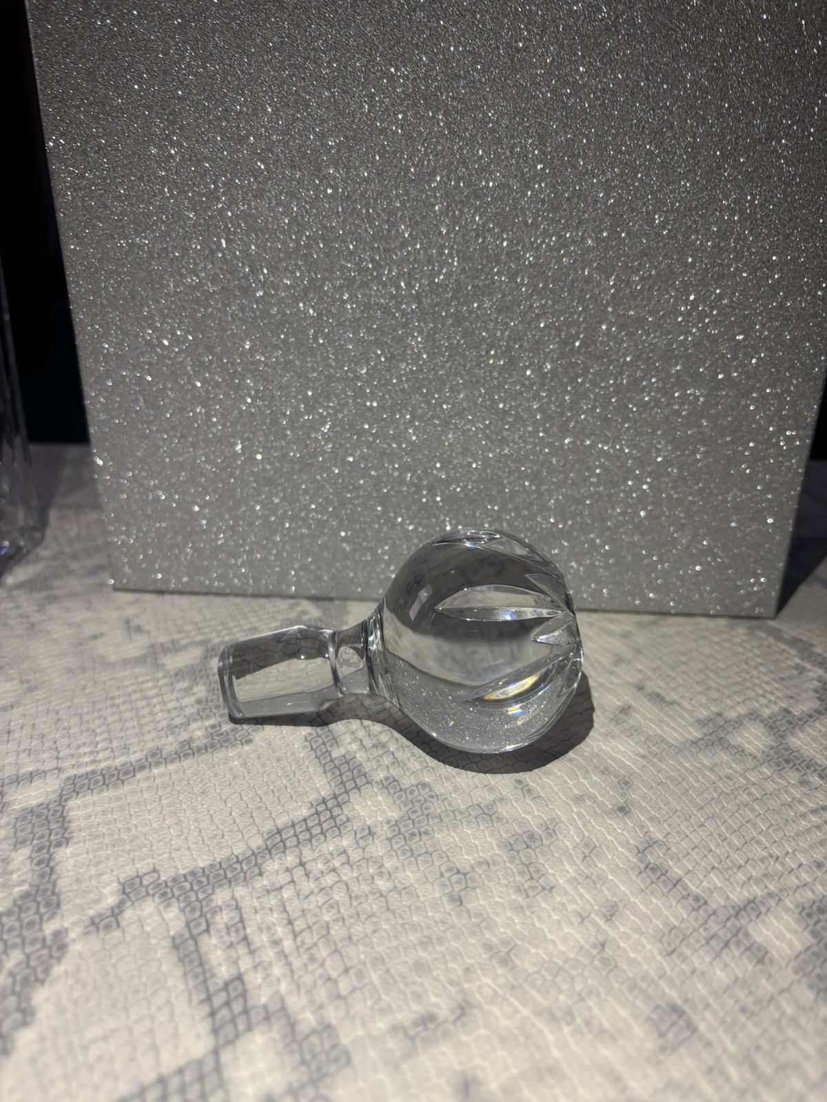 R&D, Sterling And Crystal Decanter By Robert’s&Dore From The Mid 20th Century ￼