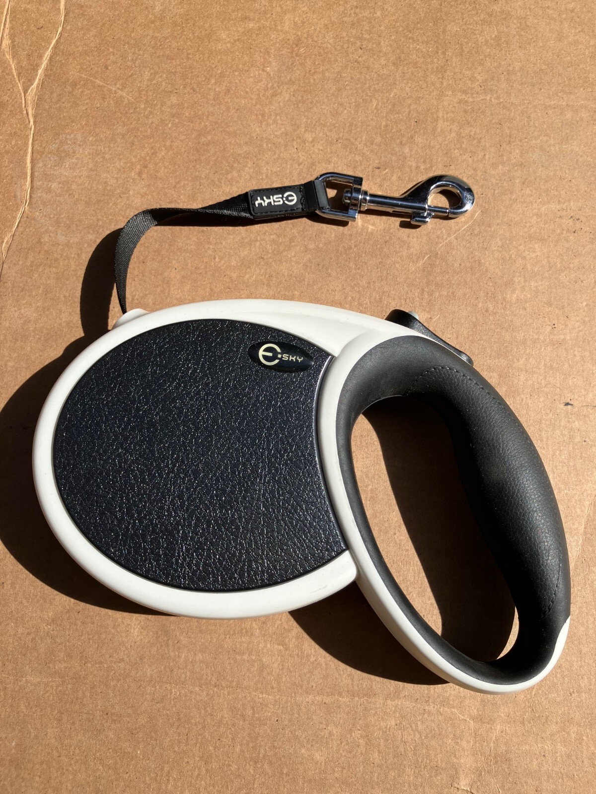 Retractable 26ft Dog Leash Heavy Duty up to 90lbs (Black Color/ One-Handed Lock)