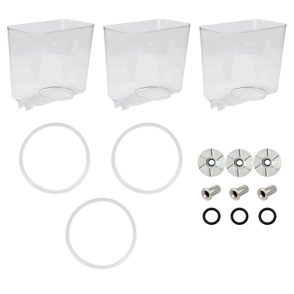 Crathco Replacement Bowls Plus Triple Bowl D Series Maintenance Parts Kit