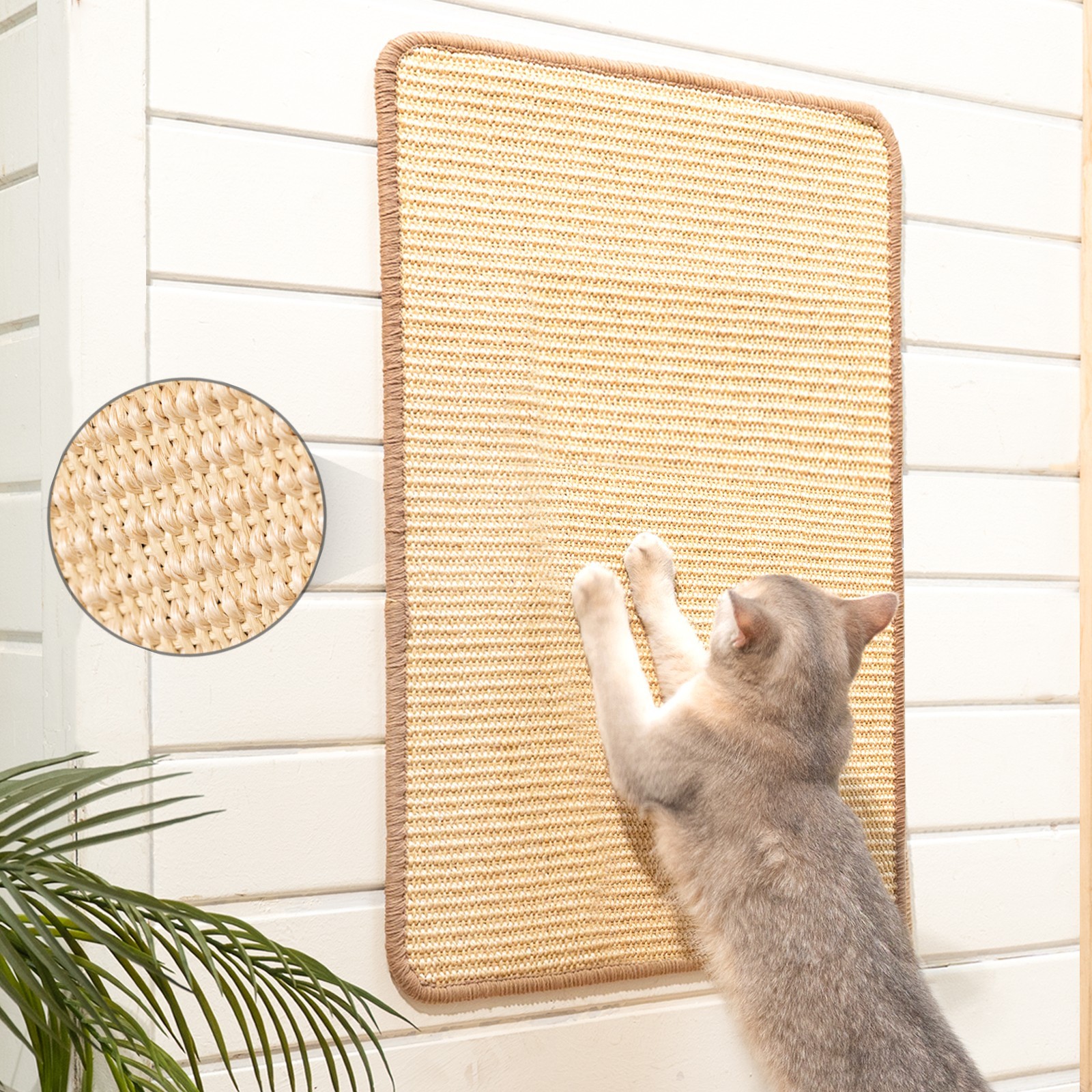 Cat Scratcher Mat, 23.6 X 15.7 Inch Sisal Cat Scratch Pad, Furniture Protection