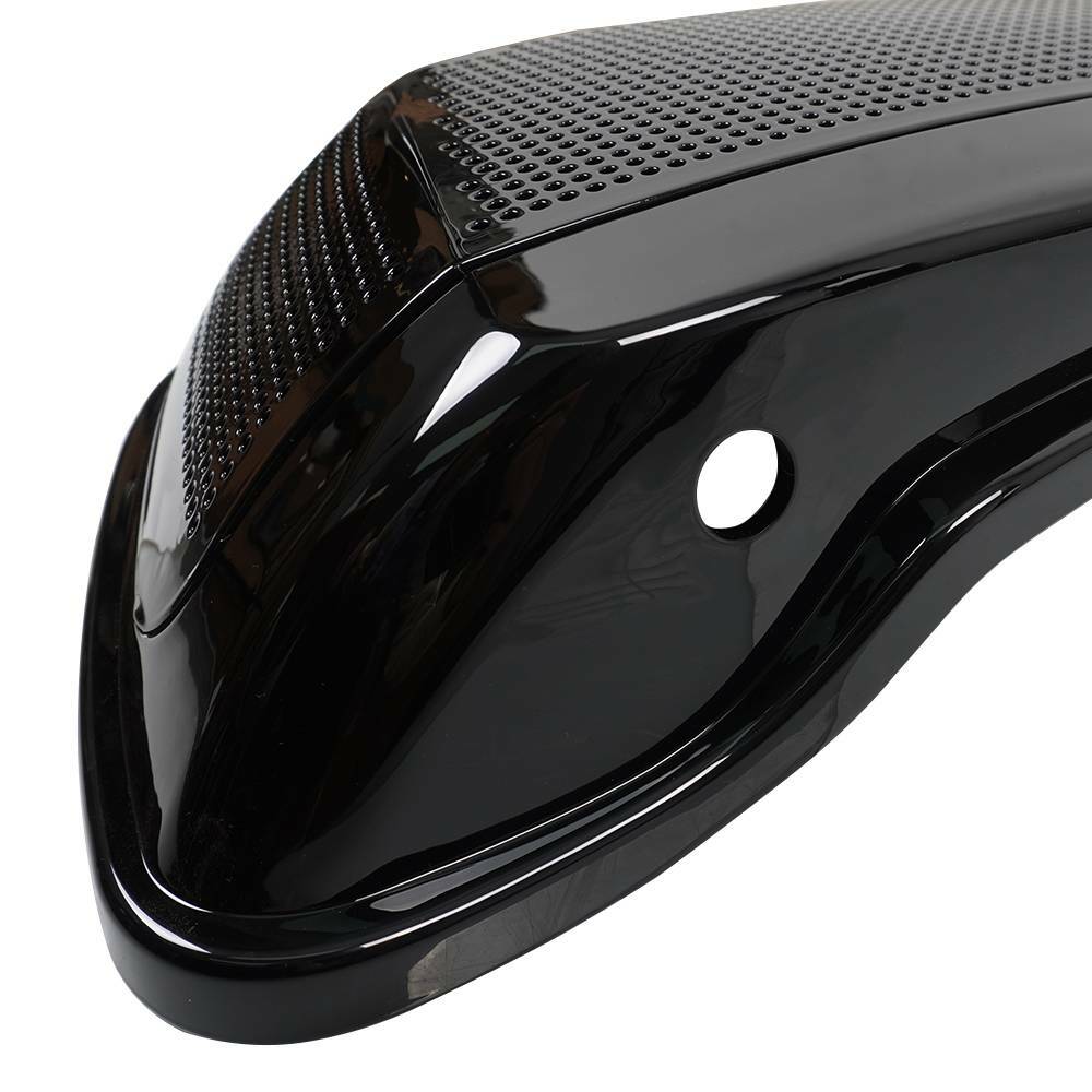 Vivid Black Dual 6x9" Speaker Saddlebag Lids For 2014-2022 Harley Touring Models