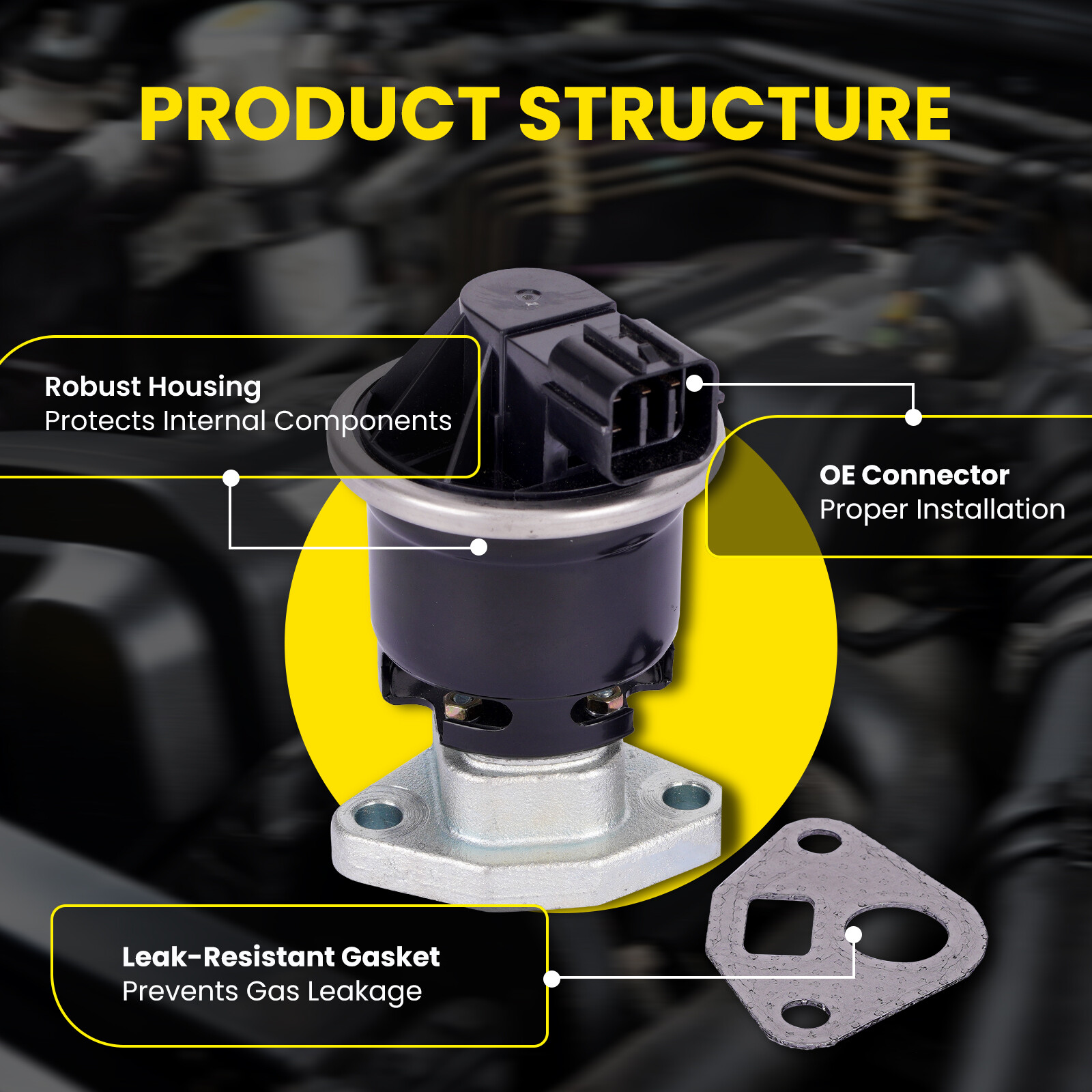 EGR Valve fit Acura TL MDX RL CL Honda Odyssey Accord Pilot Ridgeline Saturn Vue