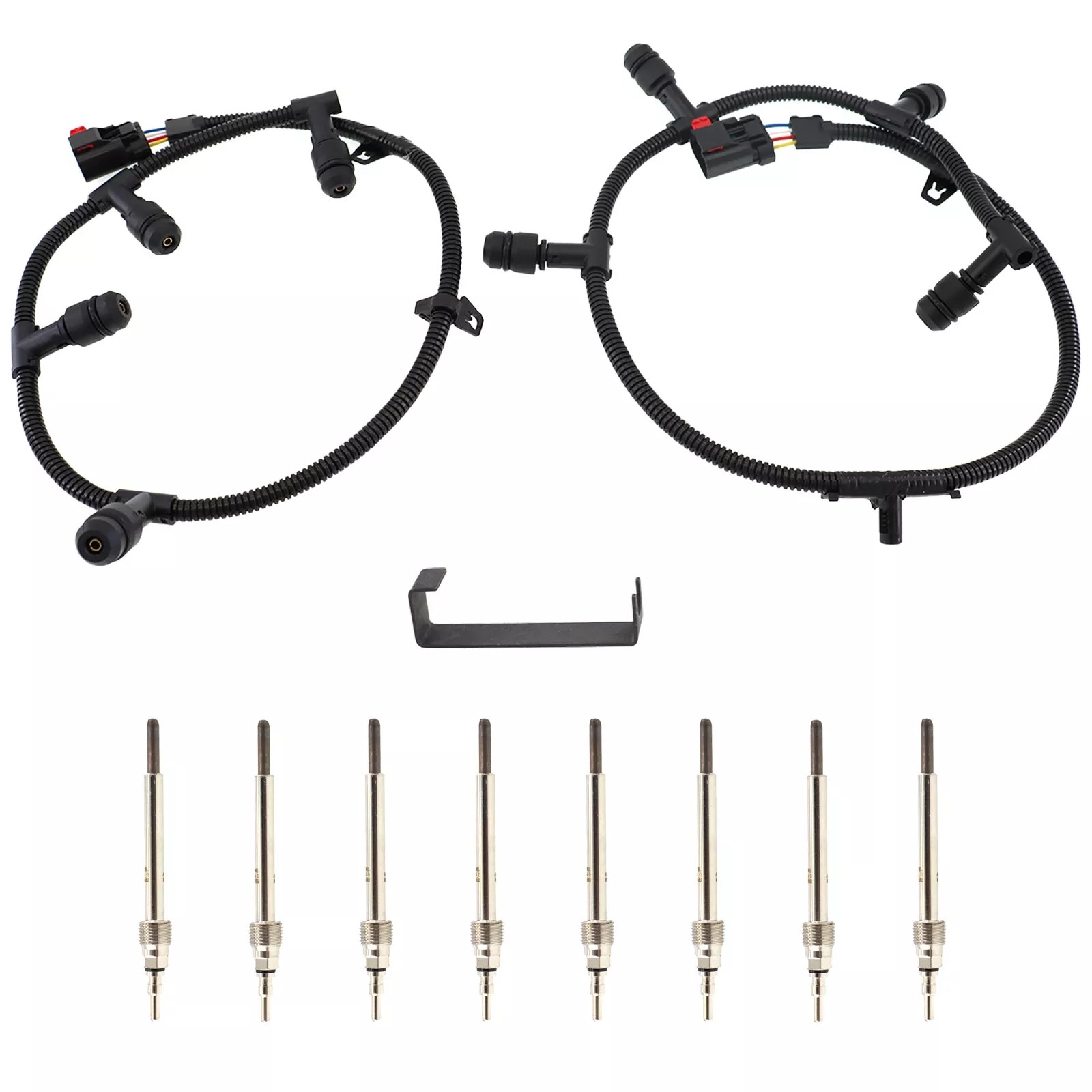 Motorcraft ZD13 Glow Plug & Harness Kit For 04-10 Ford F250 6.0L Powerstroke New