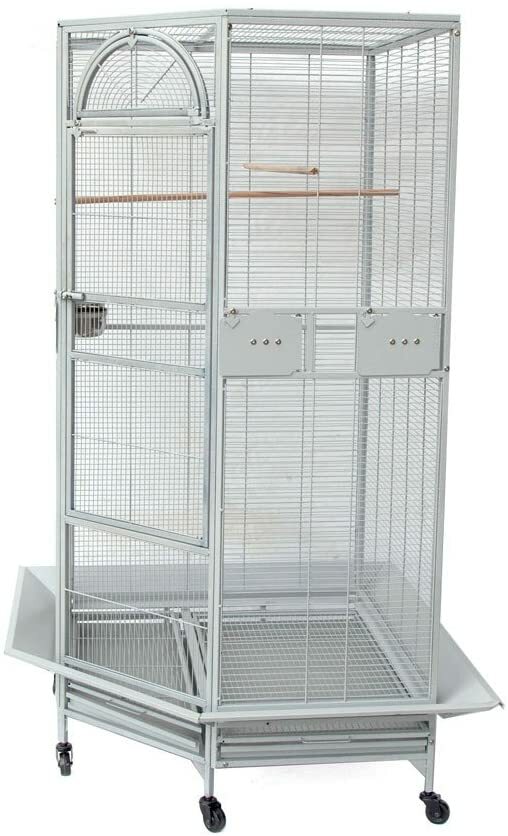 Seny Corner Bird Cage for Cockatiel Parakeet Budgies Parrot