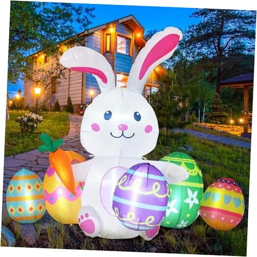 Easter Inflatables Outdoor Decorations Giant Blow up and Inflatable Bunny