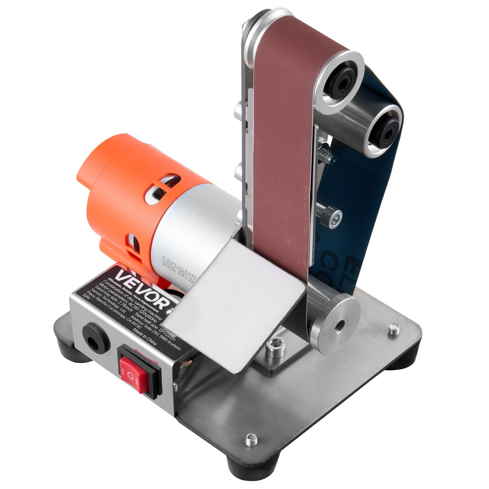 VEVOR 3-in-1 Mini Belt Sander Grinder Polisher Combo with 7 Speeds Adjustment