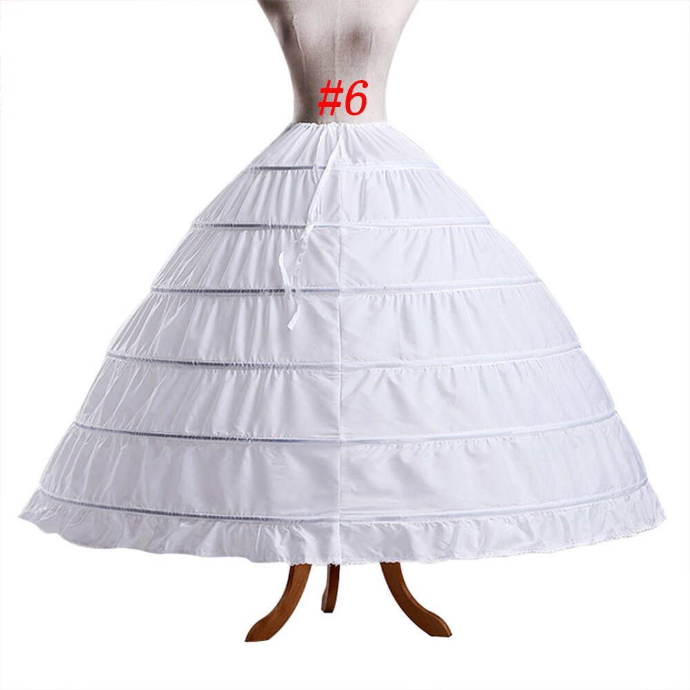 Petticoat Skirt Vintage White Hoop Skirt Crinoline Slip Wedding Gown Underskirt