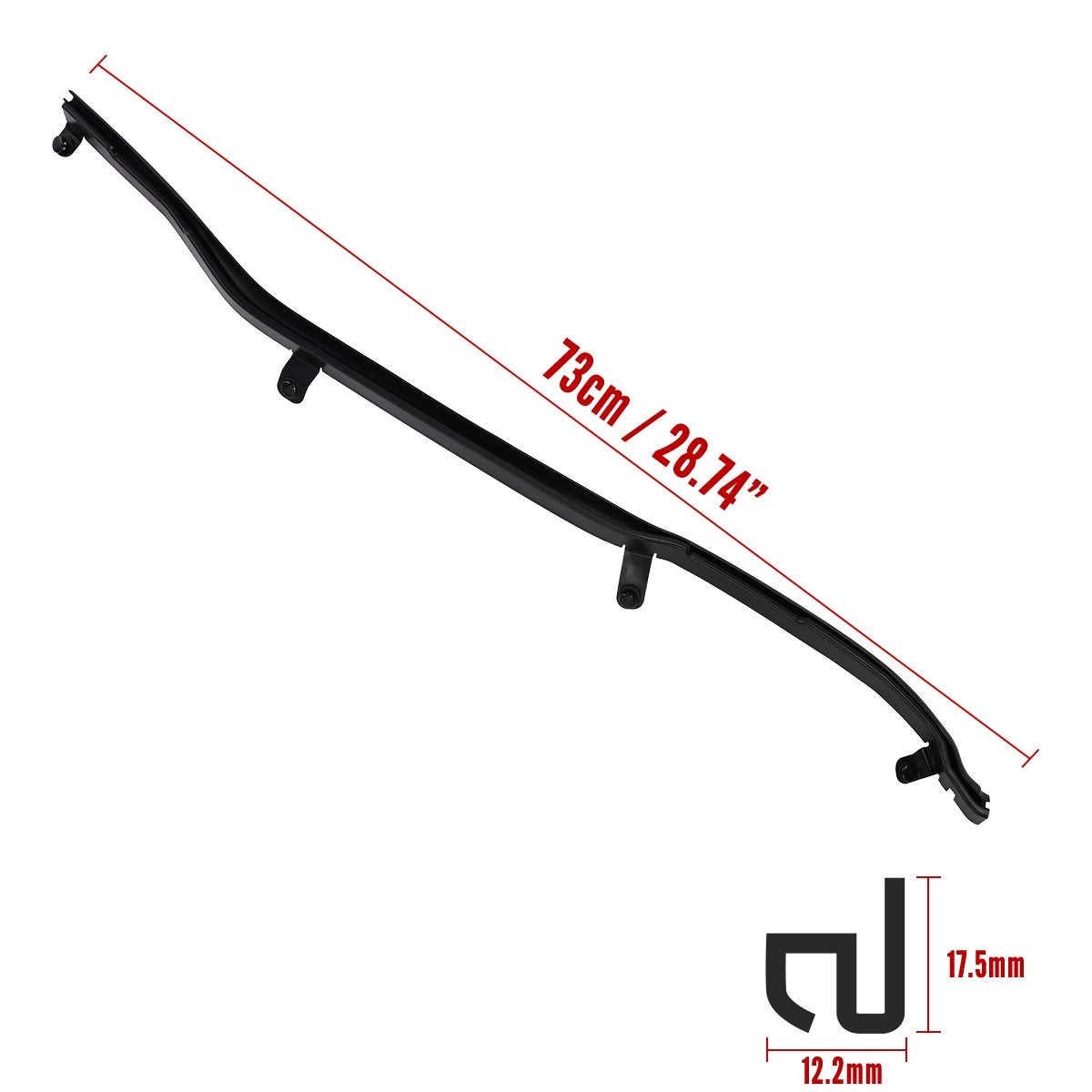 2x Front Edge of Rear Door Weatherstrip Seal LH & RH For Ford Explorer 2011-2019