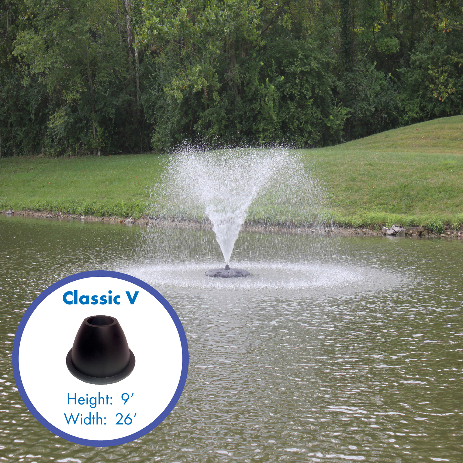 HALF OFF PONDS VXF Aerating Pond & Lake Fountain - 1 Horse Power Pump | 120V |