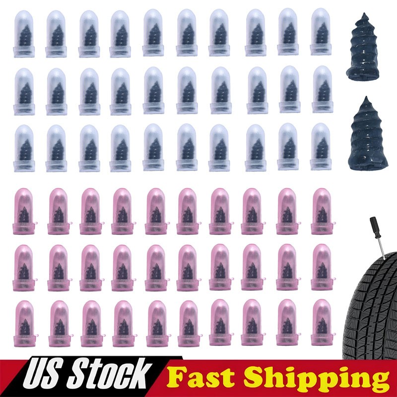 120Pcs Tire Repair Rubber Nails Tyre Puncture Repair Screws Kit with Screwdriver