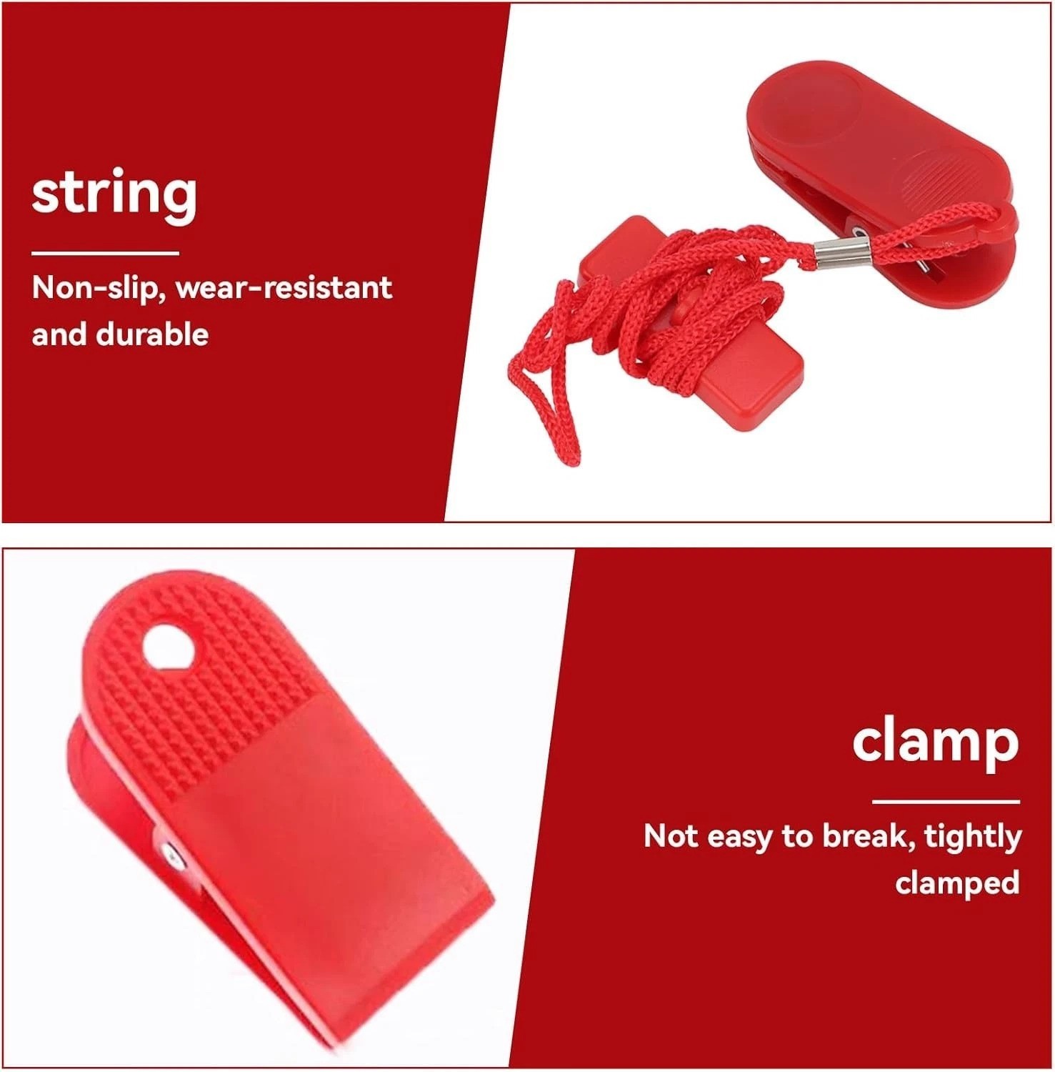 Universal Magnetic Fitness Treadmill Safety Key - Quick Installation & Secure